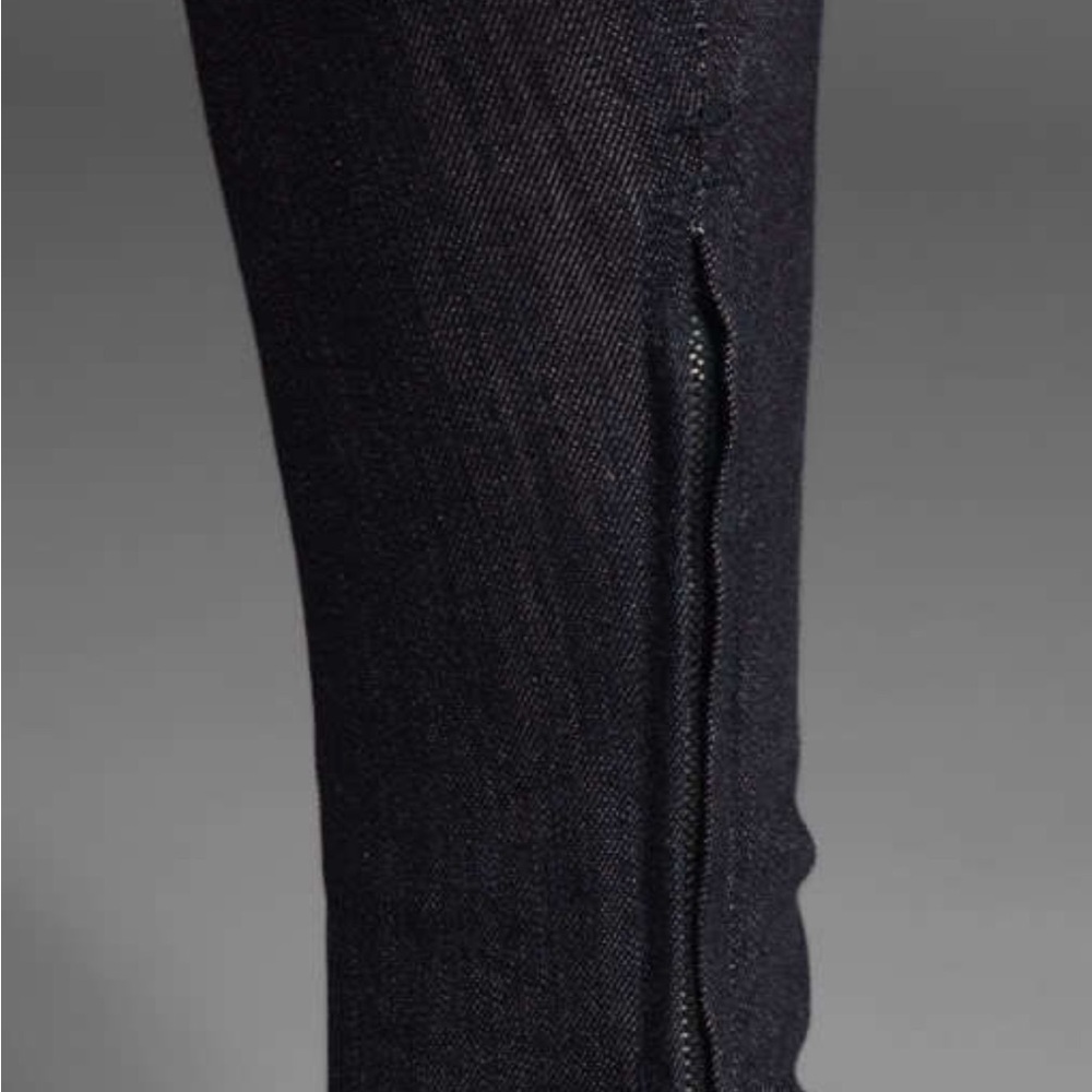 😍Authentic Prada Women's Dark Indigo Skinny Jeans with Ankle Zips